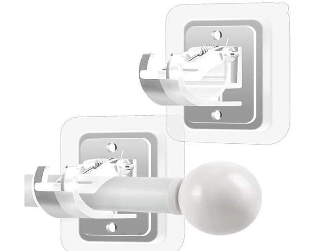 Self Adhesive Curtain Rod Holder Without Drill-(packof4)