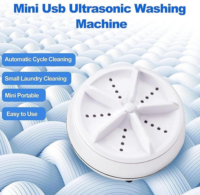 Portable Washing Machine, Mini Ultrasonic Washing Machine 3 in 1 Dishwashers Ultrasonic Waves Suitable for Home